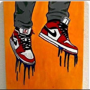 Painted Nike canvas